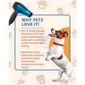 Pet 1500 Watts Hair Dryer Dog Cat Bath Wet Water Fast Drying Grooming Blower Made Specially For Pets Fur 2 Settings With Attachment And Plug Foldable Design-Blue - 6