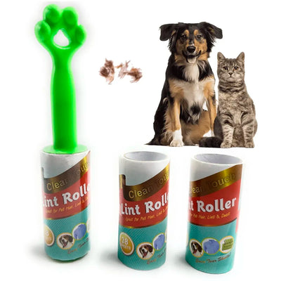 Pet Hair Roller Lint Rollers Value Pack of 114 Sheets / 3 Refills, Sticky Roller, Lint Remover for Dog, Cat, Pet Hair, Lint Rollers for Clothes, Carpet, Couch, Furniture, Car Seats White