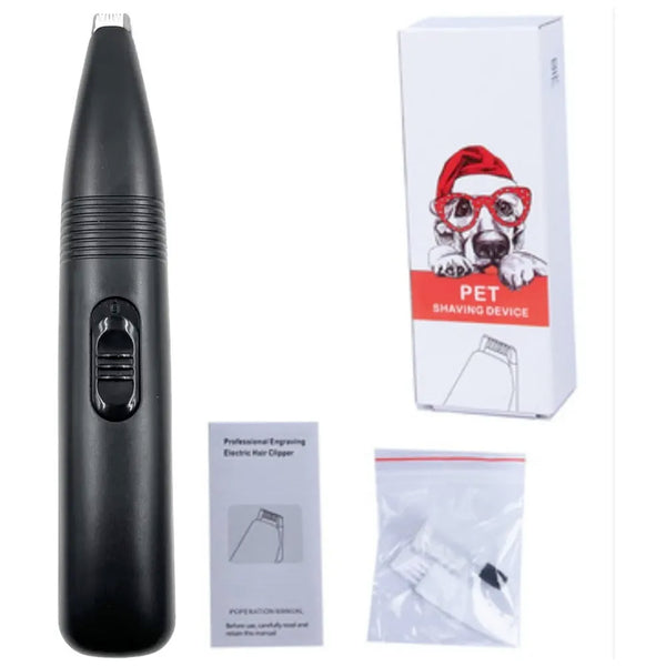 Pet Paw Shaver trimmer for fine hair inside the paws and a perfect specific percise cut Black