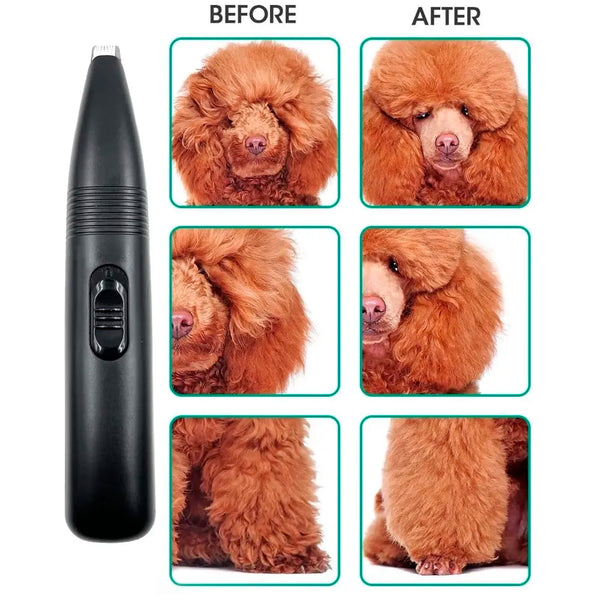Pet Paw Shaver trimmer for fine hair inside the paws and a perfect specific percise cut Black - 2