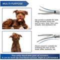 Upwards Curved Dog Grooming Scissors 6.69 inches Round Tips Pet Grooming Shears for Dog Cat on Face Paw Hair Trimming For Right And Left Handed Stainless Steel - 4