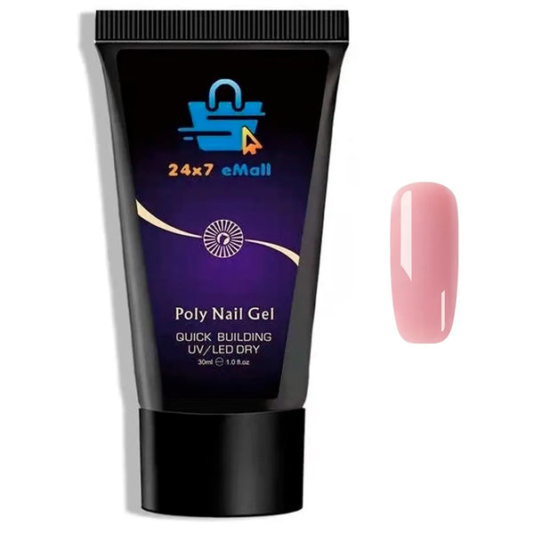 Gel Acrylic Poly Nail Gel Nail Gel Extension Set Kit, Nail Spatula, Buffer, 100pcs Fake Nails - 2