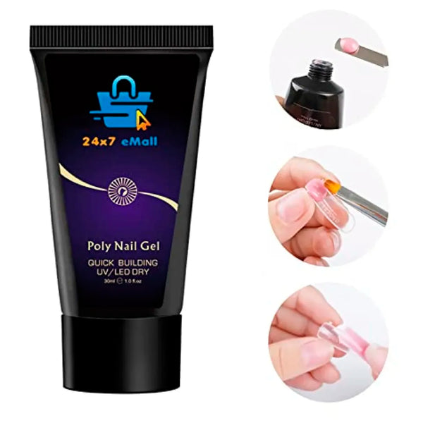 Transparent Poly Nail Gel Tube 30ml Nail UV Nail Gel Acrylic for Nail Extension 30 ml Nail Polish - 5