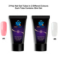Acrylic Gel Poly Nail Gel Nail Gel Extension Set 2 Pc (30 ml Each) - 2