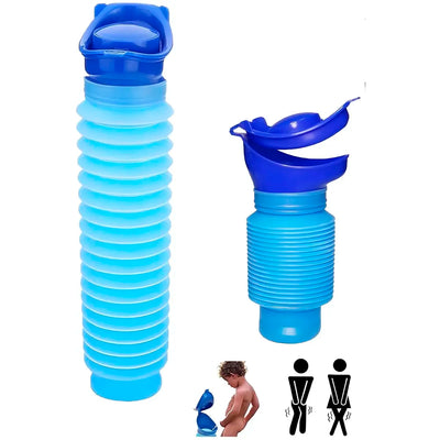 750ML Portable Urine Bottle Male and Female Compatible Travel Camping Mini Toilet Sealed Childrenfor Hiking for Driving Outdoor, Senior Old People Friendly