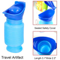 750ML Portable Urine Bottle Male and Female Compatible Travel Camping Mini Toilet Sealed Childrenfor Hiking for Driving Outdoor, Senior Old People Friendly - 2