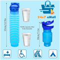 750ML Portable Urine Bottle Male and Female Compatible Travel Camping Mini Toilet Sealed Childrenfor Hiking for Driving Outdoor, Senior Old People Friendly - 3