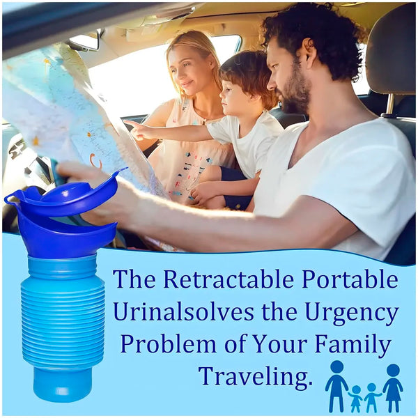 750ML Portable Urine Bottle Male and Female Compatible Travel Camping Mini Toilet Sealed Childrenfor Hiking for Driving Outdoor, Senior Old People Friendly - 5