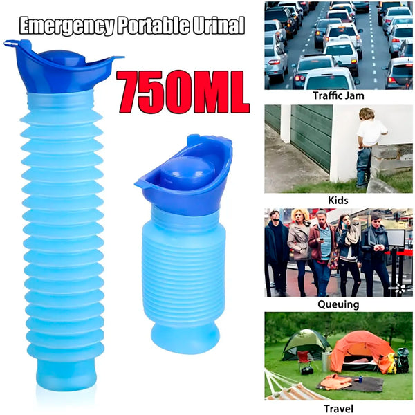 750ML Portable Urine Bottle Male and Female Compatible Travel Camping Mini Toilet Sealed Childrenfor Hiking for Driving Outdoor, Senior Old People Friendly - 7