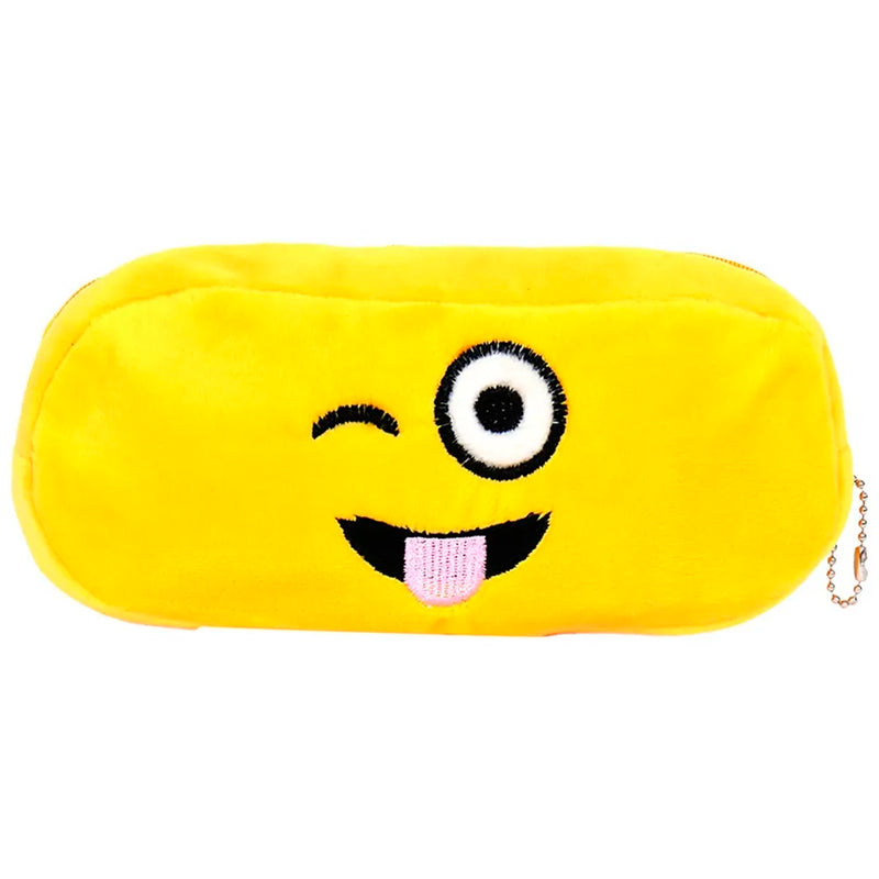 Children Kids Favorite Emoji Soft Toys Pencil Box Pouch (Tongue)