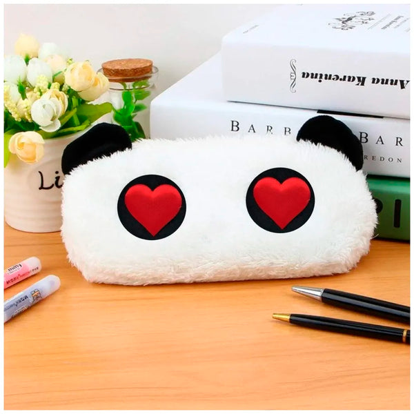 Panda Heart Pencil Pouch Soft Toys for Children, Kids Favourite Pencil Box - 3