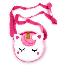 Emoji Pencil Pouch Soft Toys for Children, Kids Favorite Pencil Box (Unicorn Round)