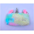unicorn rainbow pencil pouch soft toys for children, kids favorite pencil box- Multi color - 6