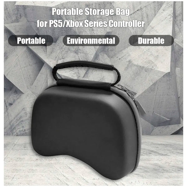 24x7 eMall Controller Case Compatible with PlayStation 5 Controller Black Hard Shell with Clear Cover and Thumb Grips - 4