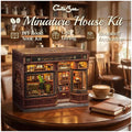 CUTEBEE Book Nook Kit - DIY Miniature House Dollhouse Kit for Adults and Teens, Booknook Tiny House Bookshelf Decor 3D Wooden Puzzle, Gifts for Family, Friends (Corner Coffee Shop) - 3