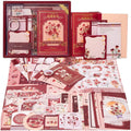346pcs Journal Supplies Kit Vintage Scrapbook Stickers Art journaling kit. Journal Schedulers DIY Paper Stickers for Decoration Notebook Collage Album Aesthetic Tape (Rose)
