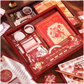 346pcs Journal Supplies Kit Vintage Scrapbook Stickers Art journaling kit. Journal Schedulers DIY Paper Stickers for Decoration Notebook Collage Album Aesthetic Tape (Rose) - 7