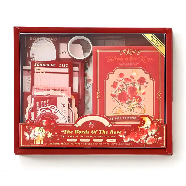346pcs Journal Supplies Kit Vintage Scrapbook Stickers Art journaling kit. Journal Schedulers DIY Paper Stickers for Decoration Notebook Collage Album Aesthetic Tape (Rose) - 8