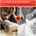 Unisex 1200W Electric Shearing Clipper Pet Sheep Shear Goat Farm Wool Cut Trimmer 220V For Wool Electric Sheep Shearing, Red Professional Grooming Livestock Thick Coat - 2