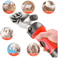 Unisex 1200W Electric Shearing Clipper Pet Sheep Shear Goat Farm Wool Cut Trimmer 220V For Wool Electric Sheep Shearing, Red Professional Grooming Livestock Thick Coat - 4