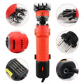Unisex 1200W Electric Shearing Clipper Pet Sheep Shear Goat Farm Wool Cut Trimmer 220V For Wool Electric Sheep Shearing, Red Professional Grooming Livestock Thick Coat - 9