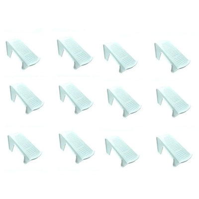 Shoe Slots Organizer, Shoe Storage Rack Space Saver Rack Holder. (White, 12)