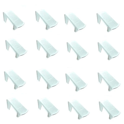 Shoe Slots Organizer, Shoe Storage Rack Space Saver Rack Holder. (White, 16)