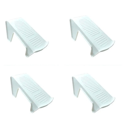 Shoe Slots Organizer, Shoe Storage Rack Space Saver Rack Holder. (White, 4)