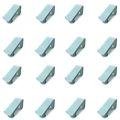 Shoe Slots Organizer, Shoe Storage Rack Space Saver Rack Holder. (Grey, 16)