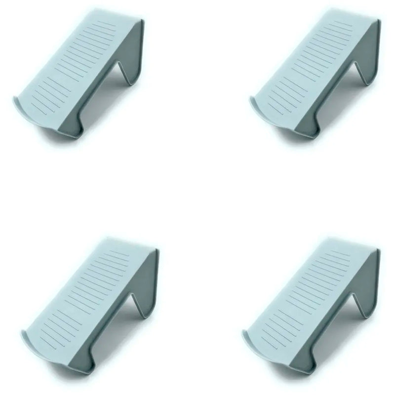 Shoe Slots Organizer, Shoe Storage Rack Space Saver Rack Holder. (Grey, 4)