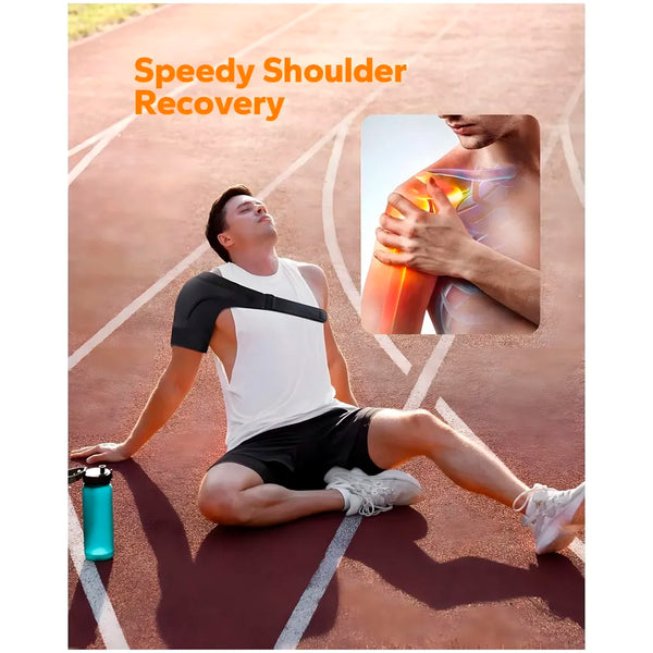 Shoulder Brace, Rotator Cuff Support Brace and Arm Sling for Pain Relief, Shoulder Compression Sleeve for Preventing Strains and Dislocation, Adjustable Fits Left and Right Arm, Men & Women - 2