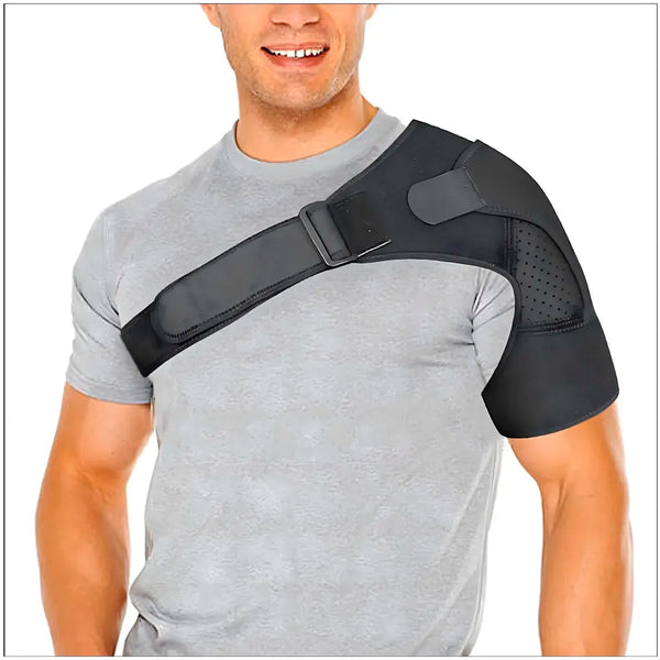 Shoulder Brace, Rotator Cuff Support Brace and Arm Sling for Pain Relief, Shoulder Compression Sleeve for Preventing Strains and Dislocation, Adjustable Fits Left and Right Arm, Men & Women - 7