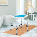Shower Chair, Adjustable Bath Stool - Medical Anti-Slip Bench Bathtub Stool Seat with Durable Aluminum Legs for Elderly, Senior, Handicap & Disabled. 51 x 51 x 34 cm - 8
