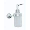 Chrome Liquid Soap Dispenser Wall Mounted Silver Colour Stainless Steel Stand and Glass Liquid Soap Dispenser for Bathroom and Wash Basin Hand wash Dispenser Bathroom Accessories