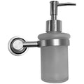 Chrome Liquid Soap Dispenser Wall Mounted Silver Colour Stainless Steel Stand and Glass Liquid Soap Dispenser for Bathroom and Wash Basin Hand wash Dispenser Bathroom Accessories - 5