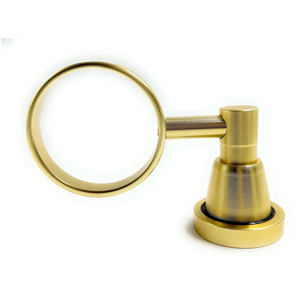 Gold Liquid Soap Dispenser Wall Mounted Golden Colour Stainless Steel Stand and Glass Liquid Soap Dispenser for Bathroom and Wash Basin Hand wash Dispenser Bathroom Accessories - 4