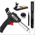 Soldering Gun Pro 40-80W Automatic Hand-held Solder Iron Kit Welding Tool, With Wire, De-soldering Pump, Tweezers And Holder with Sponge for Circuit Board, Professional Electronic Repair