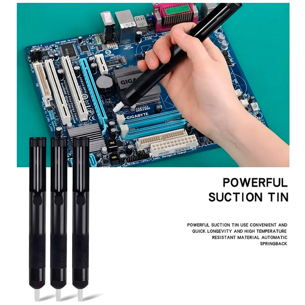 Soldering Gun Pro 40-80W Automatic Hand-held Solder Iron Kit Welding Tool, With Wire, De-soldering Pump, Tweezers And Holder with Sponge for Circuit Board, Professional Electronic Repair - 6