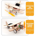 STEM Plane Areoplane Airplane Educational DIY Fun Toys, Educational & Construction Based Activity Game for Kids 8-14, Gifts for Boys & Girls, Learn Science Engineering Project. - 7