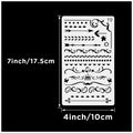 20 PCS Journal Stencil Plastic Planner Set for 4x7-inch Journal, Notebook, Diary, Scrapbook, and DIY Drawing Templates - 5