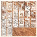 20 PCS Journal Stencil Plastic Planner Set for 4x7-inch Journal, Notebook, Diary, Scrapbook, and DIY Drawing Templates - 7
