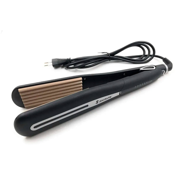 Hair Crimper With LCD Display And 5 Level Temperature Control, Ultra Fast Heat-up And Heat Recovery, Auto Shut-off For safety, Wider Ceramic Plates For smoothness and Shine - 2