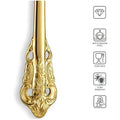 Gold Golden Mini Tea Spoon, Coffee Stainless Steel Small Spoons for Dessert, Espresso Spoons Tea, Sweets, Drinks, Set of 6 Royal Collection 11Cm/4.33 Inch - 5