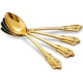 Gold Golden Mini Tea Spoon, Coffee Stainless Steel Small Spoons for Dessert, Espresso Spoons Tea, Sweets, Drinks, Set of 6 Royal Collection 11Cm/4.33 Inch - 7