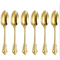 Gold Golden Mini Tea Spoon, Coffee Stainless Steel Small Spoons for Dessert, Espresso Spoons Tea, Sweets, Drinks, Set of 6 Royal Collection 11Cm/4.33 Inch - 9