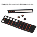 Temporary Parking Card,Creative Reversible Hidden Mobile Phone Number Plate for Automotive Interior Accessories - 8