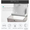 Wall-Mounted Tissue Paper Dispenser, High-Impact ABS Napkin & Paper Towel Holder with Locking Key, Window Refill Design for Bathroom, Kitchen, Home & Office (26 x 21 x 10 cm) - 4