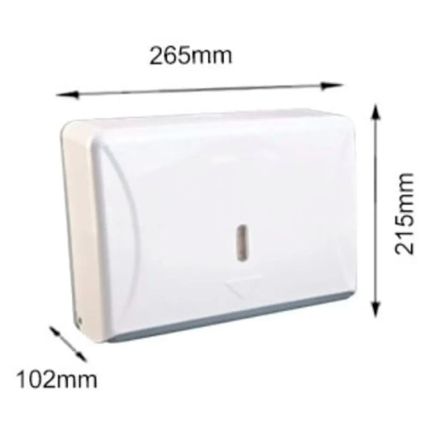 Wall-Mounted Tissue Paper Dispenser, High-Impact ABS Napkin & Paper Towel Holder with Locking Key, Window Refill Design for Bathroom, Kitchen, Home & Office (26 x 21 x 10 cm) - 6