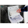 Wall-Mounted Tissue Paper Dispenser, High-Impact ABS Napkin & Paper Towel Holder with Locking Key, Window Refill Design for Bathroom, Kitchen, Home & Office (26 x 21 x 10 cm) - 7