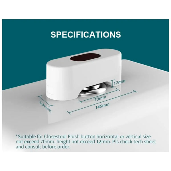 Automatic Toilet Flusher Touchless Toilet Flush Kit Toilet Flusher Replacement Kit for Most Homes and Public Toilets with Infrared Sensor, Rechargeable USB Charging and IPX6 Waterproof - 5